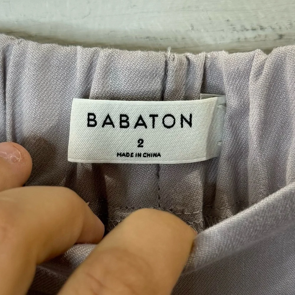 Babaton by Aritzia Cohen Tapered Linen Blend Pleated Trousers 2